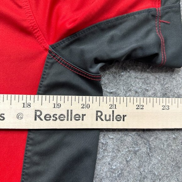 Georgia Bulldogs Nike Polo Shirt Men M Red Colorblock Performance Short Sleeve - Picture 12 of 15